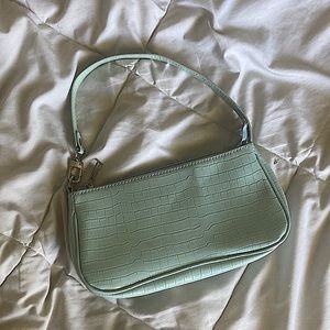 Light Blue Crocodile Purse